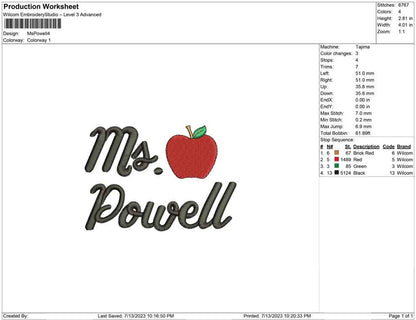Ms Powell