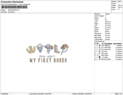 My First Rodeo