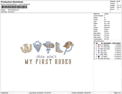 My First Rodeo