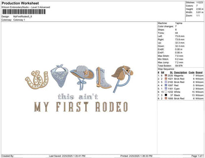 My First Rodeo