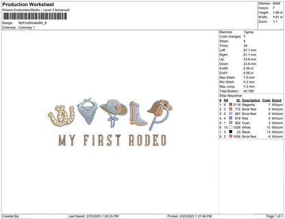 My First Rodeo B