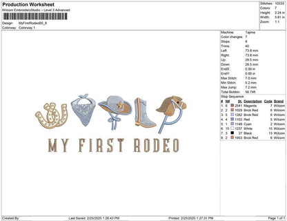 My First Rodeo B