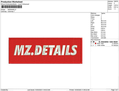 Mz Details