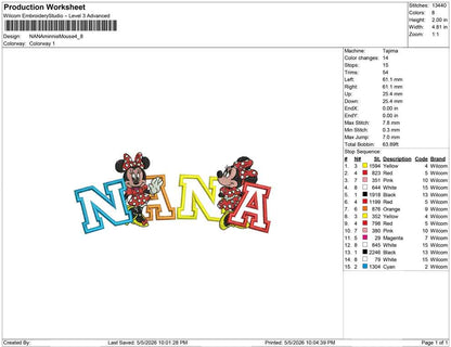 NANA minnie Mouse