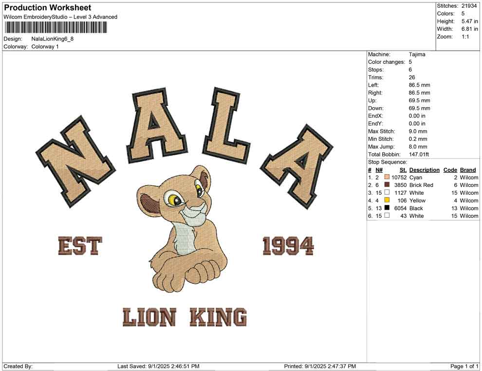 Nala Lion King