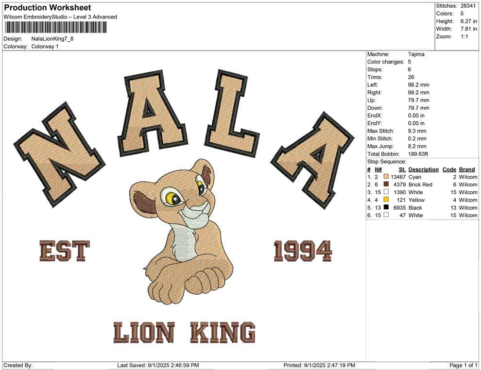Nala Lion King