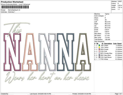 Nanna Applique