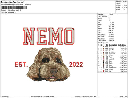 Nemo Dog head