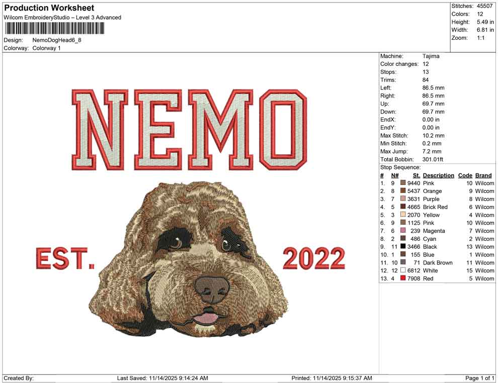 Nemo Dog head