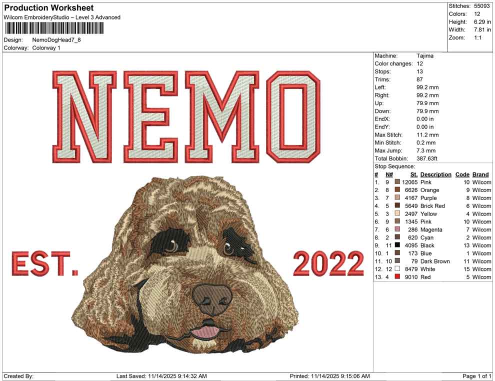 Nemo Dog head