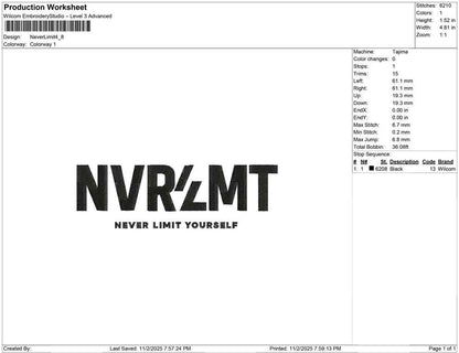 Never Limit