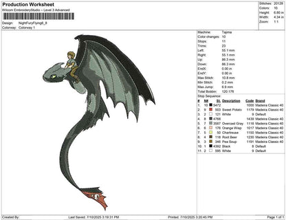 Night fury Flying