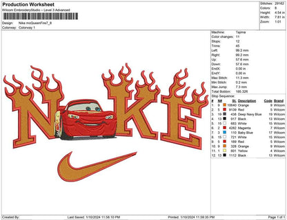 Nike Mc queen Fire