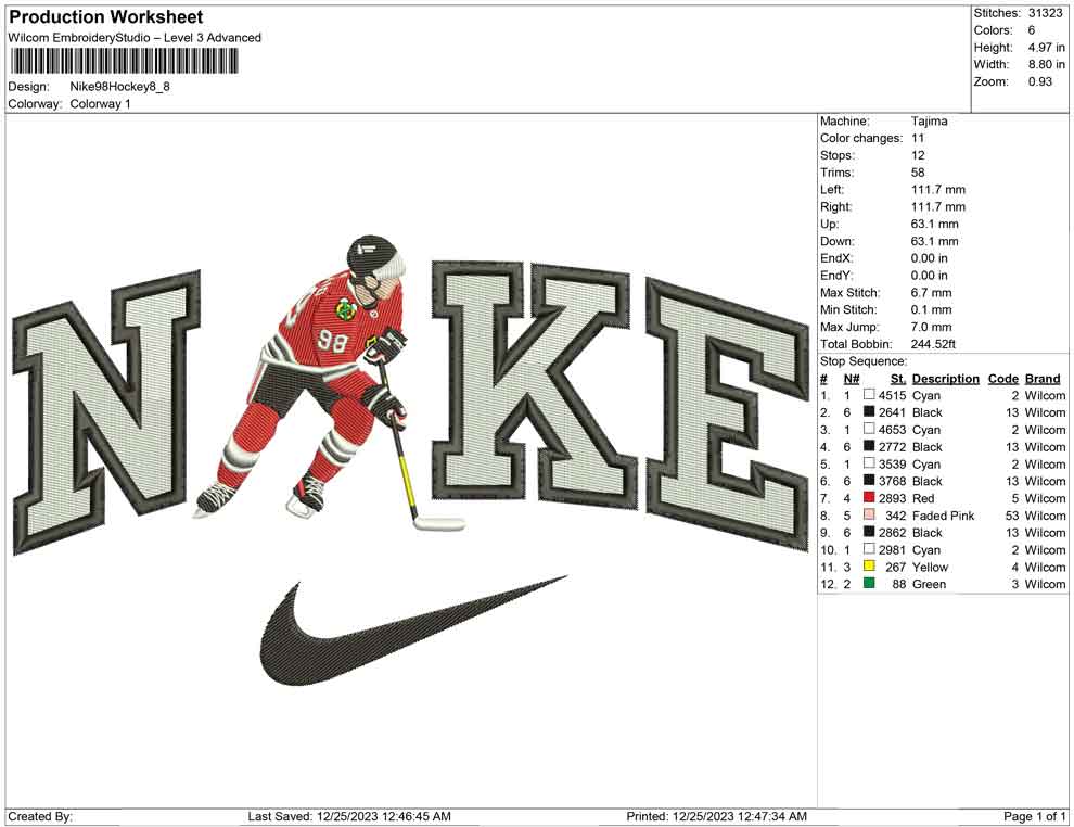 Nike 98 hockey