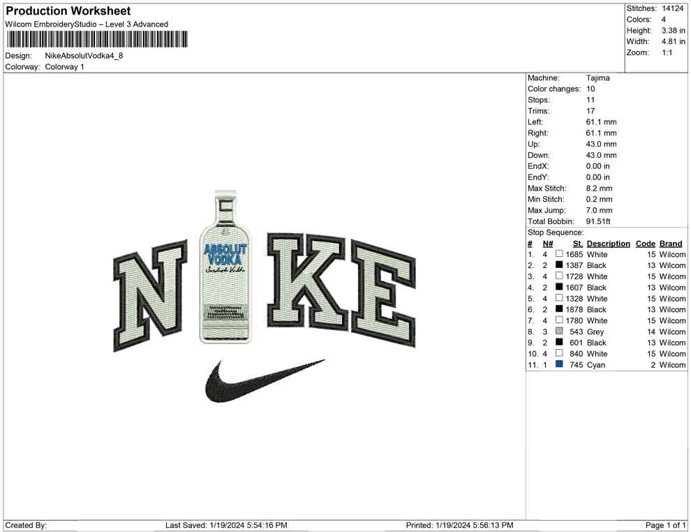 Nike Absolute Vodka