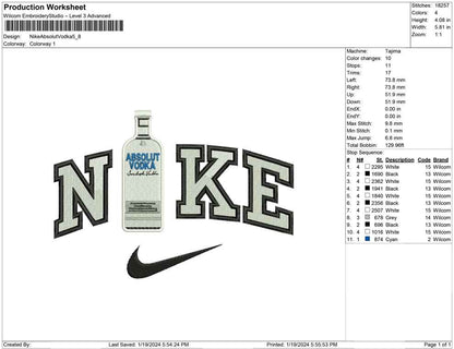 Nike Absolute Vodka