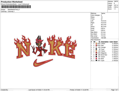 Nike Alastor Fire