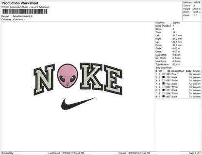 Nike Alien head