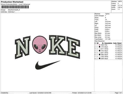 Nike Alien head