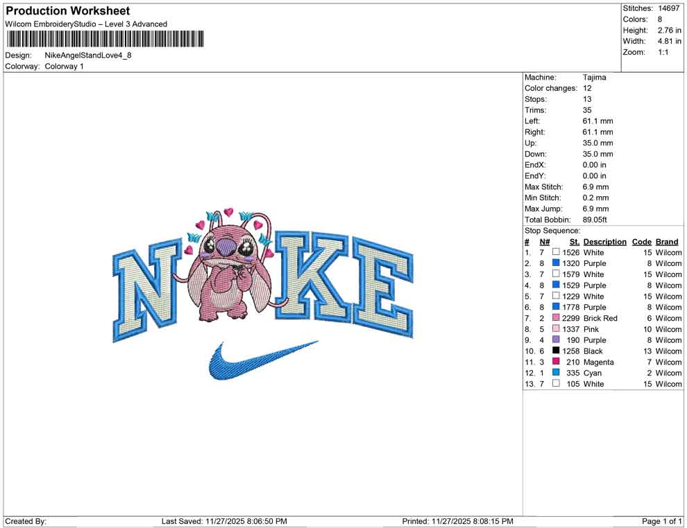 Nike Angel Stand Love