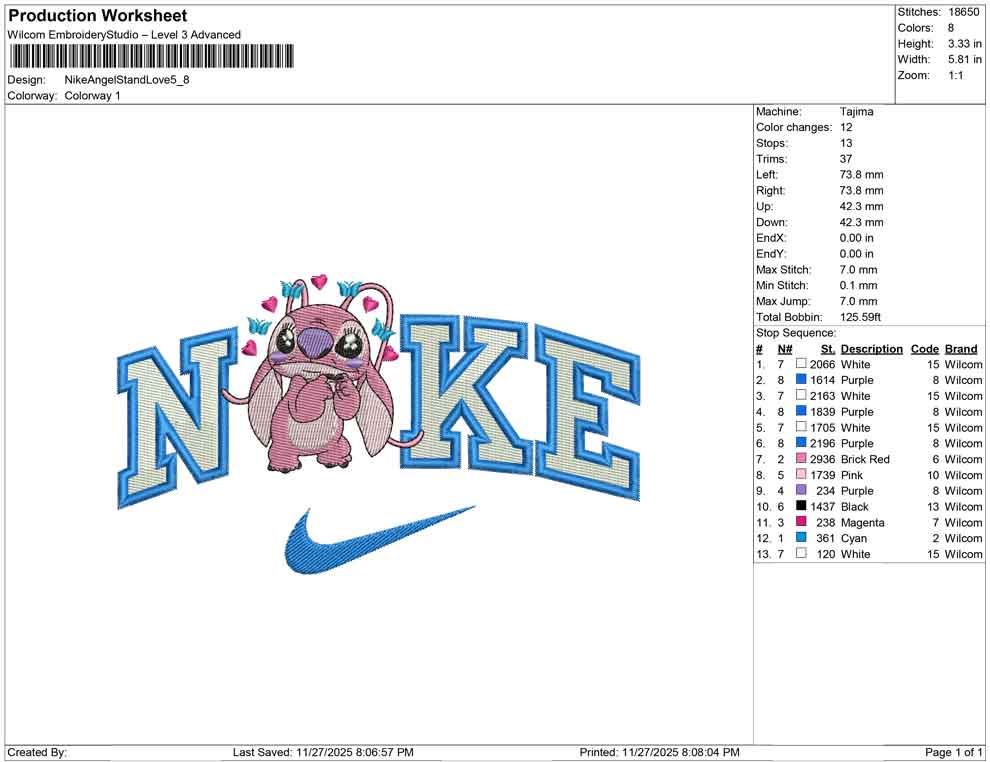 Nike Angel Stand Love