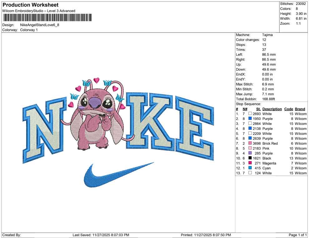 Nike Angel Stand Love