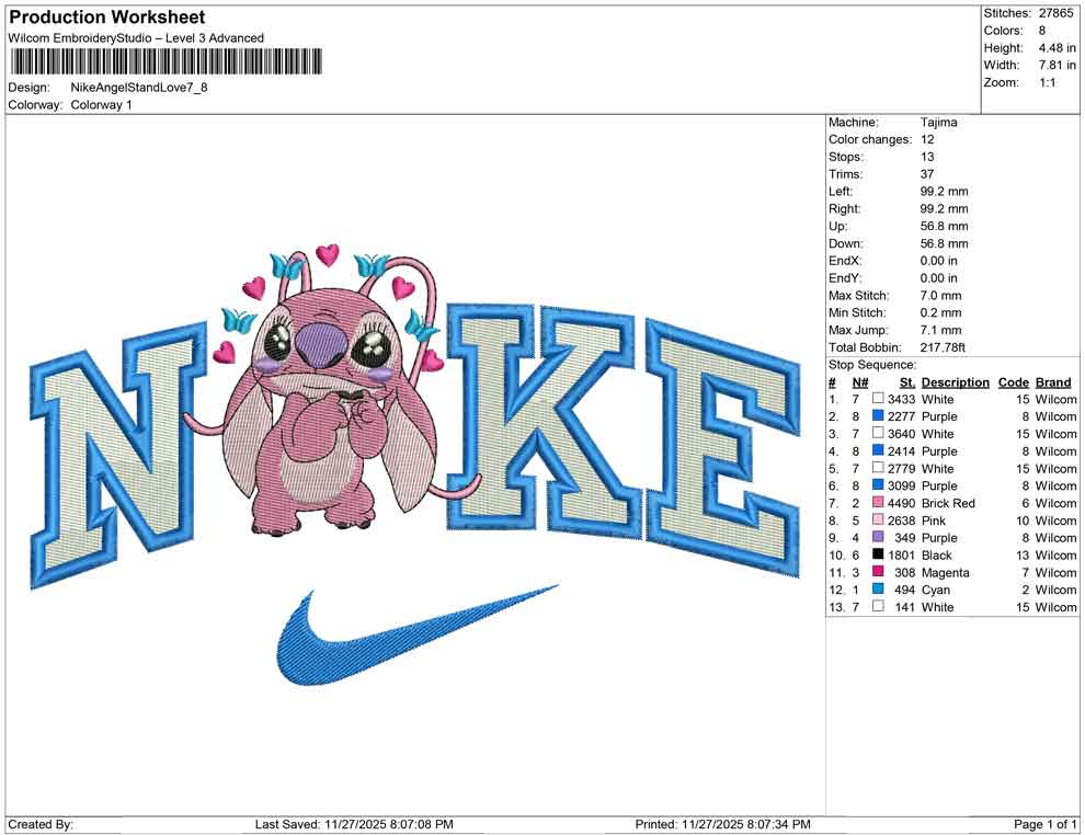 Nike Angel Stand Love