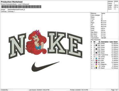 Nike Ariel Mermaid Flower