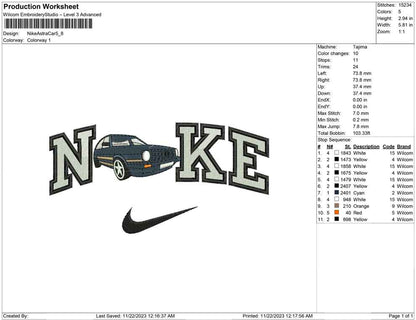Nike Astra Car