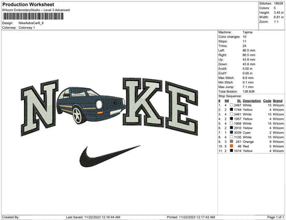 Nike Astra Car