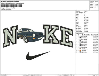Nike Astra Car