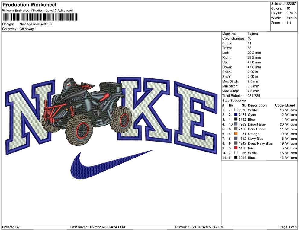Nike Atv Black Red