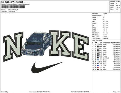 Nike Audi Car