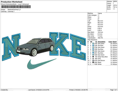 Nike Audi Car Grey