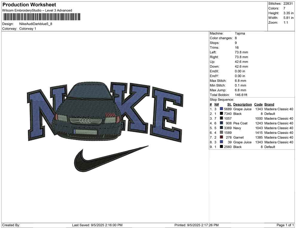 Nike Audi Dark blue