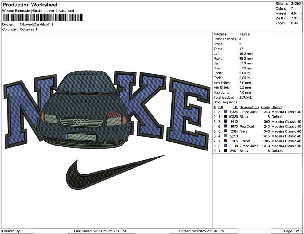 Nike Audi Dark blue