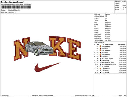 Nike Audi Silver