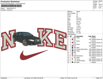 Nike Audy Car