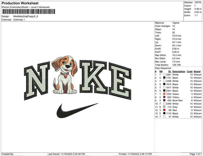 Nike Dog Puppy