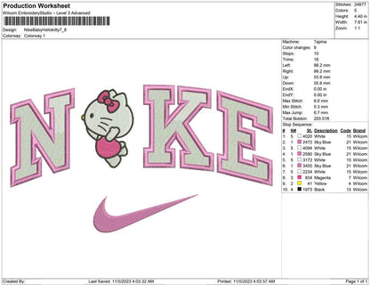 Nike baby hellokitty