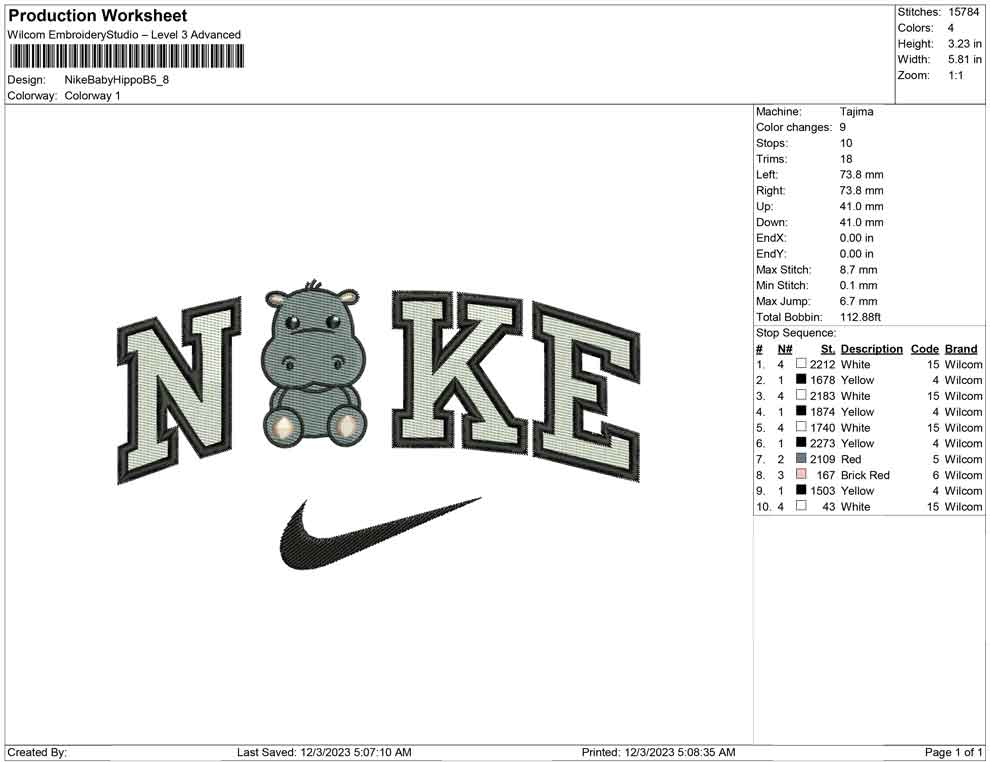 Nike Baby Hippo B