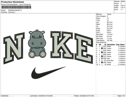 Nike Baby Hippo B