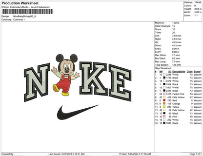 Nike Baby mickey
