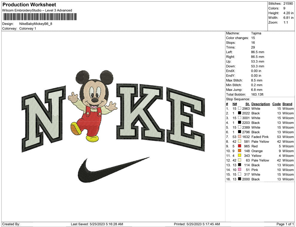 Nike Baby mickey