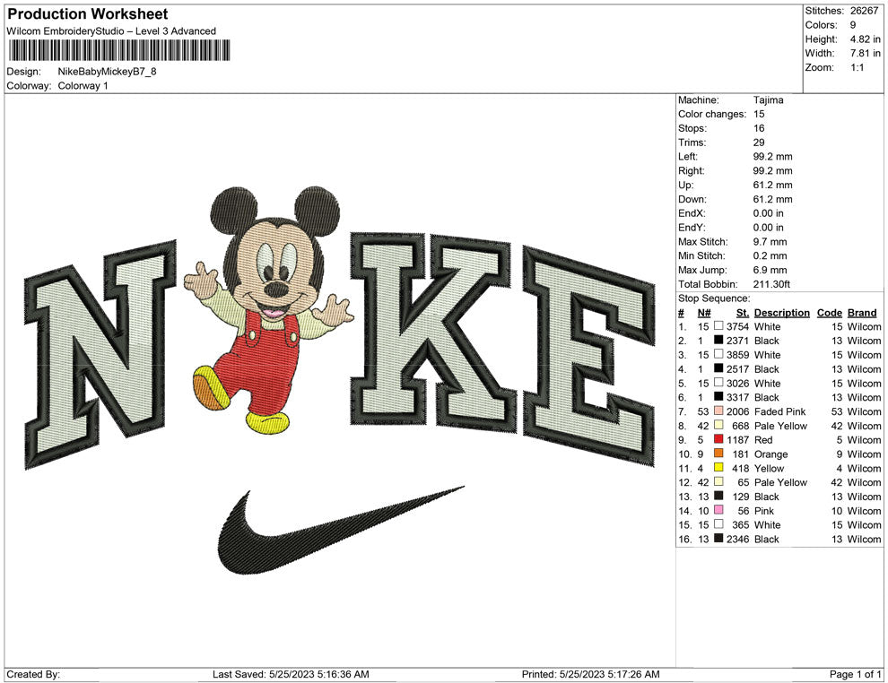 Nike Baby mickey