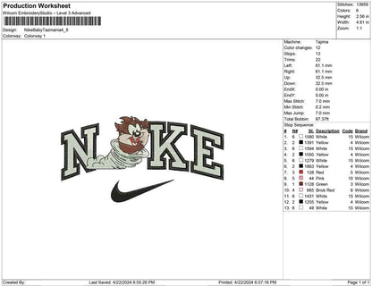 Nike Baby Tazmania