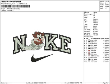 Nike Baby Tazmania