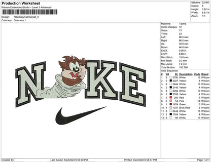 Nike Baby Tazmania