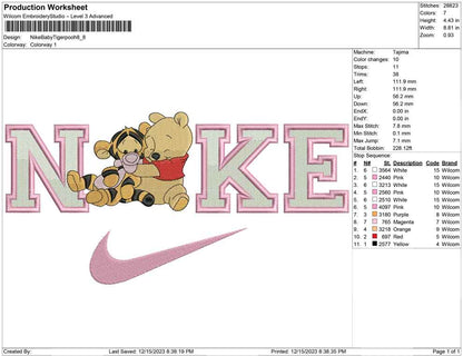 Nike Baby Tiger and pooh