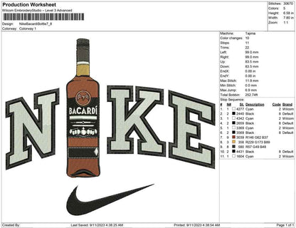 Nike Bacardi bottle